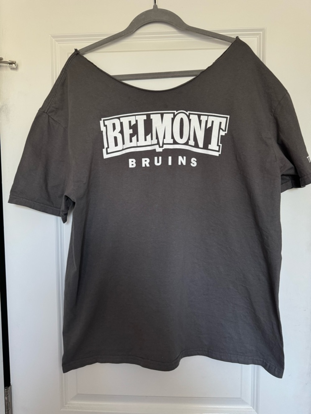 Belmont Bruins Gray Cropped on Top 2023 Military Appreciation Day Graphic Tee